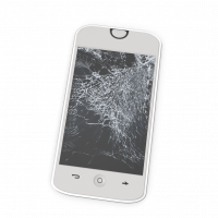 Retro Smartphone With Broken Screen.B01.2k